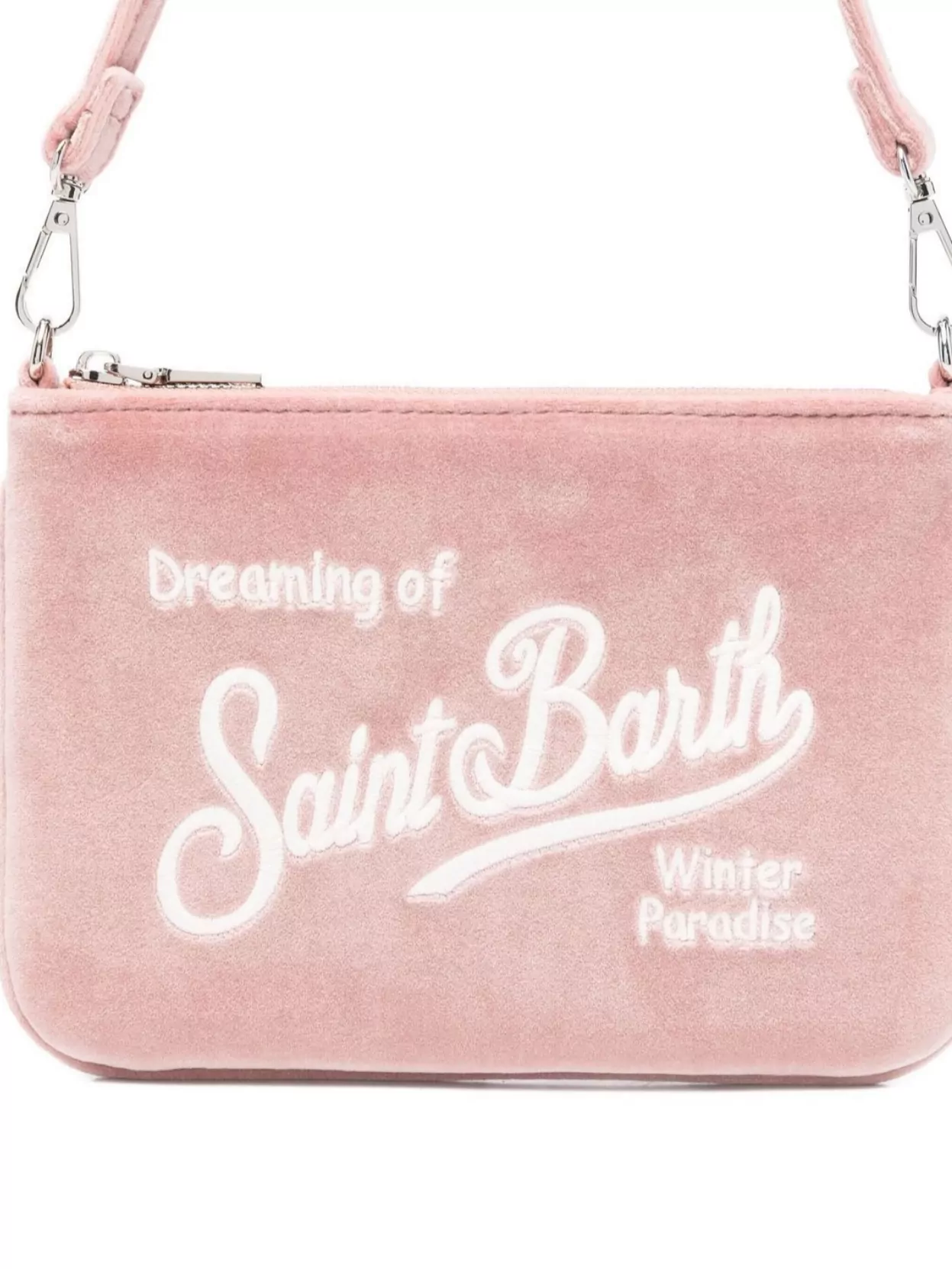 Mc2 Saint Barth Velvet Clutch Bag Detachable Strap