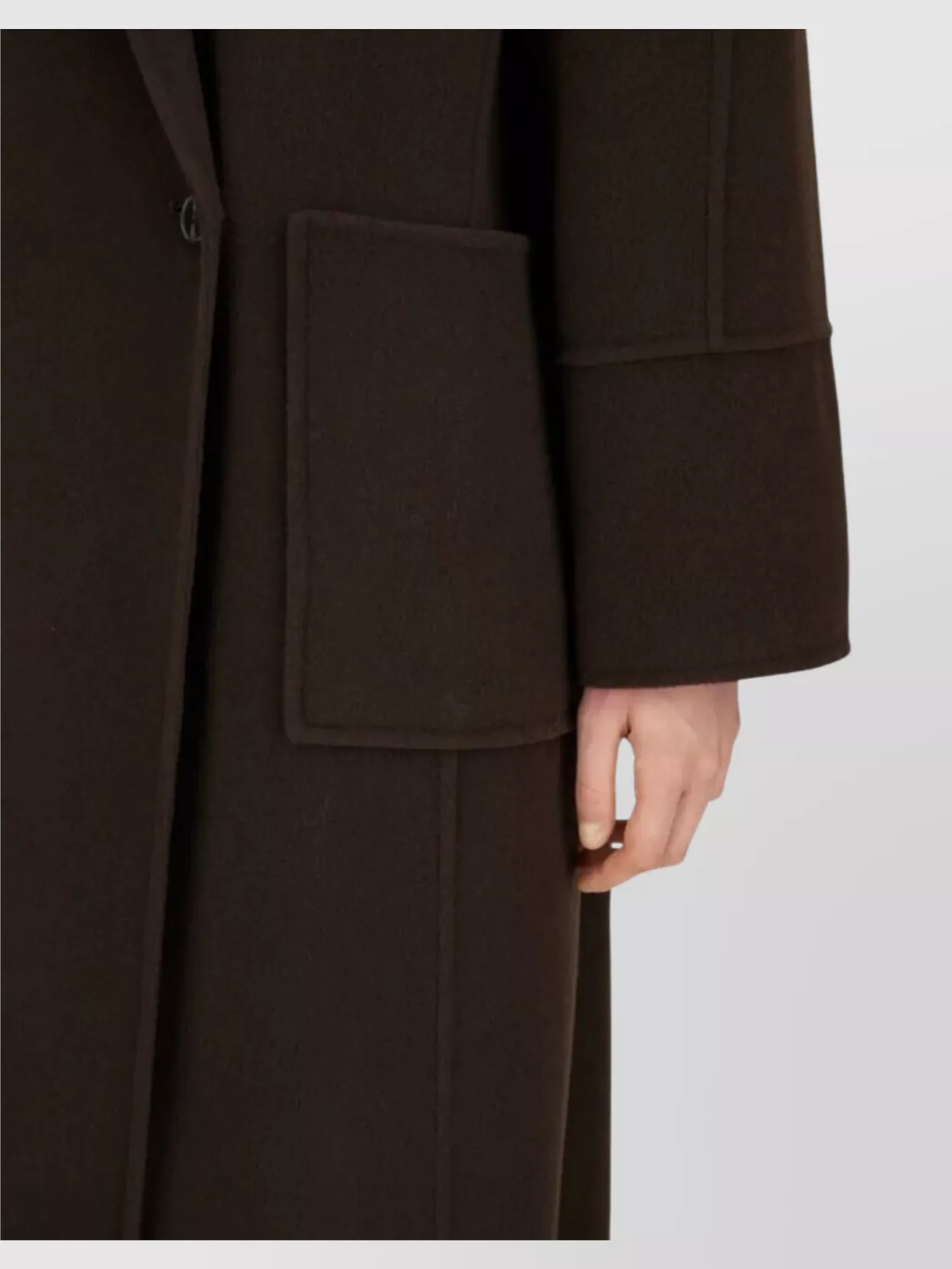 Herno Long Double Breasted Coat Pockets