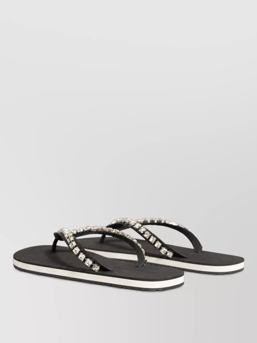 Dolce&Gabbana embellished flip flops