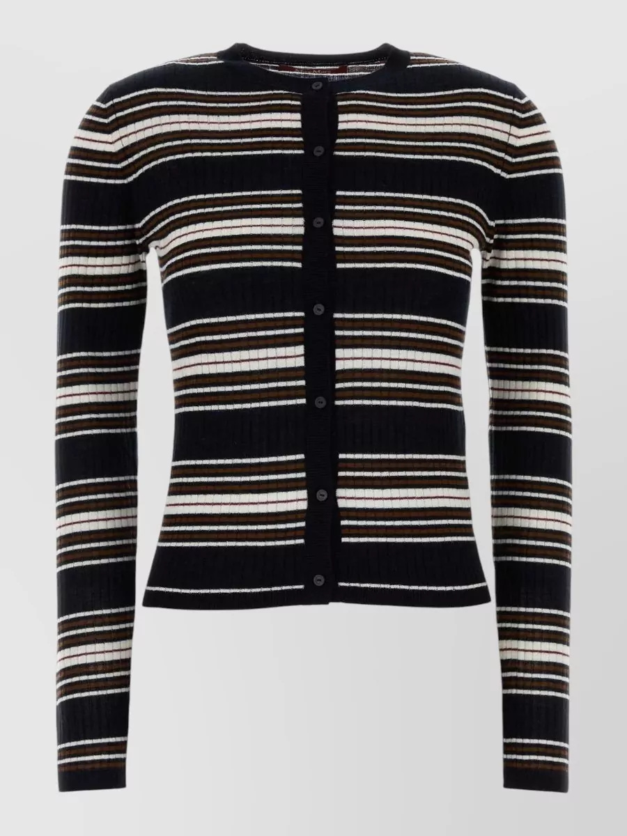 MM Studio embroidered silk cardigan