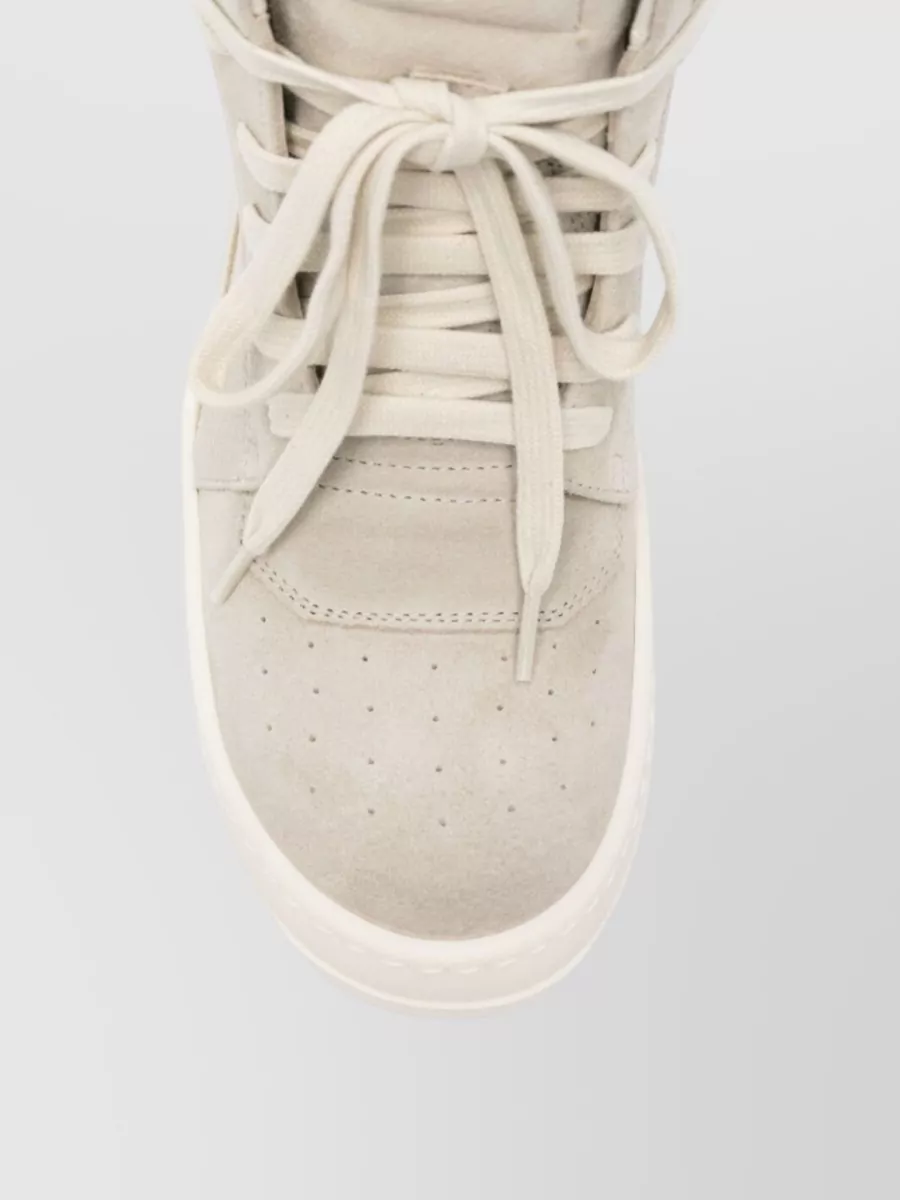 Rick Owens Suede High-Top Sneakers