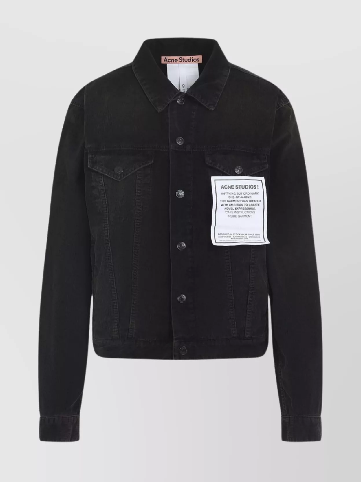 Acne Studios Long Sleeve Jacket With Collared Neck And Pockets