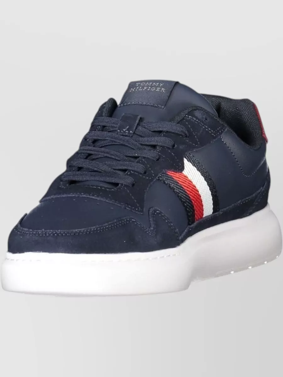 Tommy Hilfiger Leather Lace-Up Sneakers