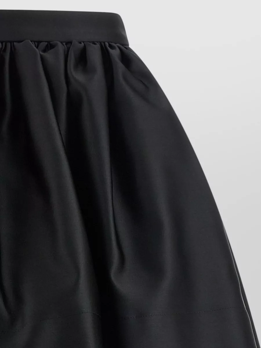 Paco Rabanne Satin Pleated Mini Skirt