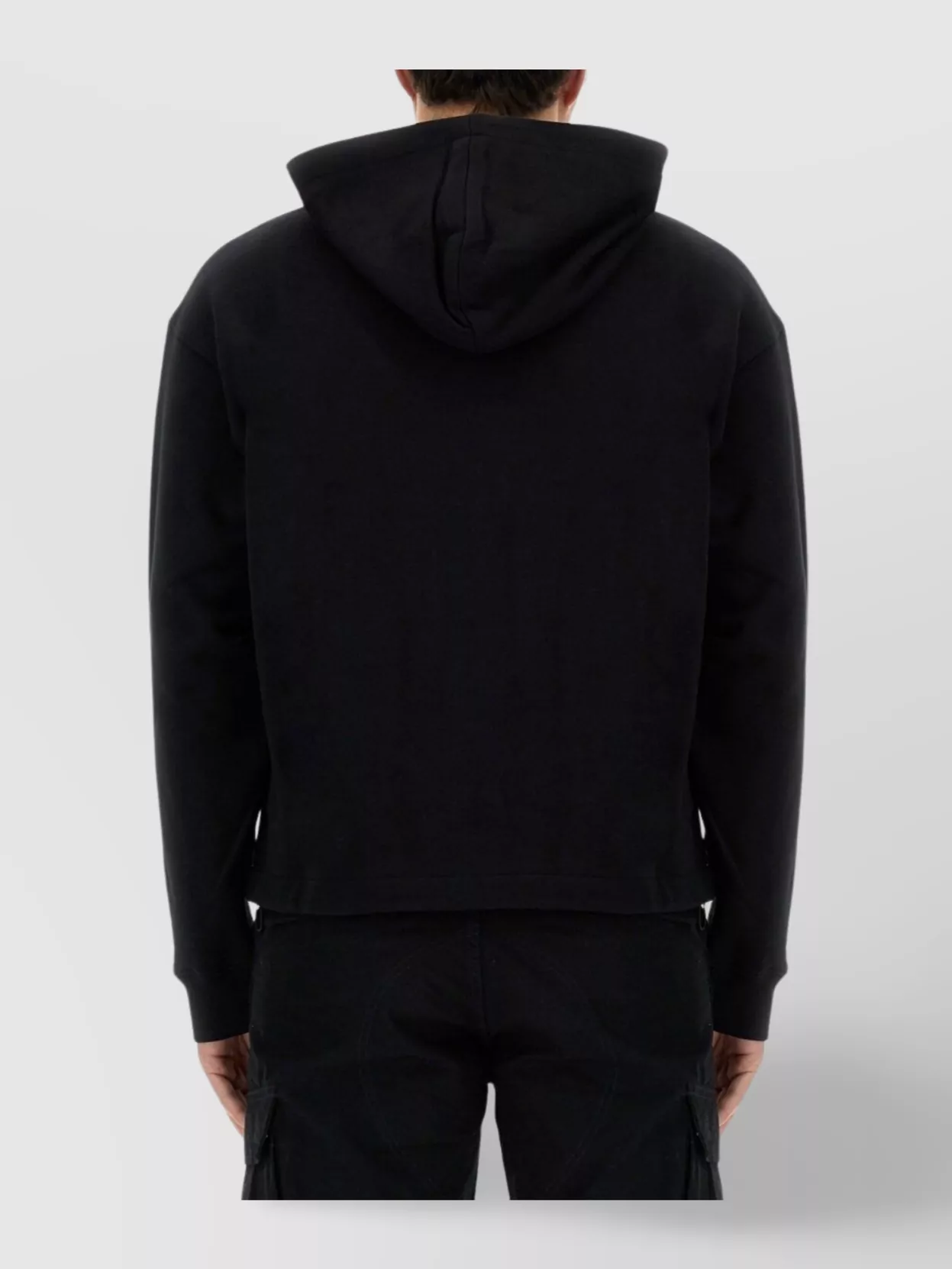Moschino Logo Hooded Sweatshirt Ribbed Cuffs