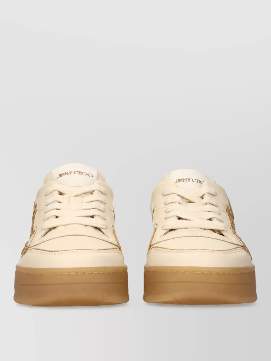 Jimmy Choo leather low top sneakers