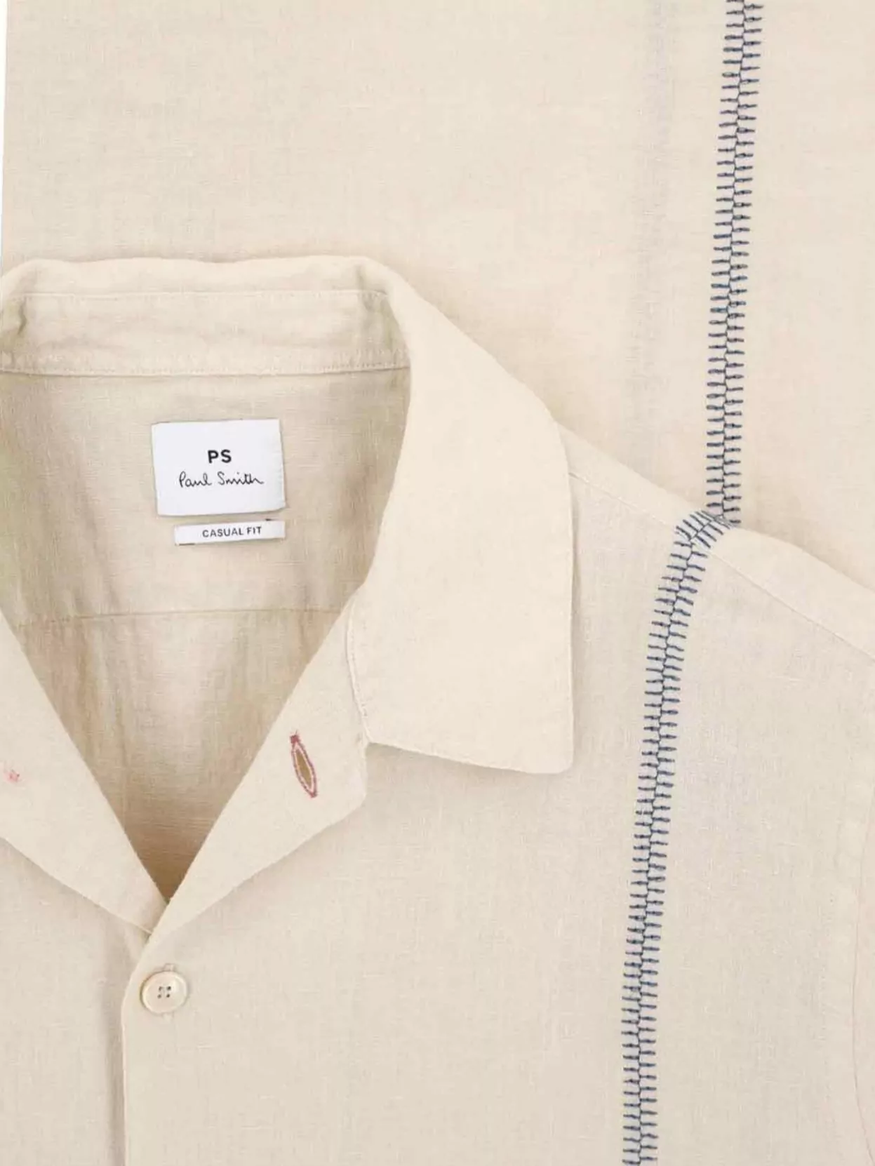 PAUL SMITH STITCHED CONTRAST SHORT SLEEVE SHIRT