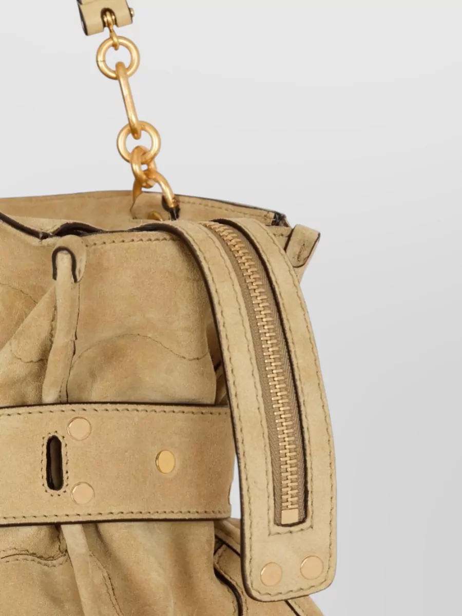 Balmain Tote Bag Adjustable Strap Buckle Detail