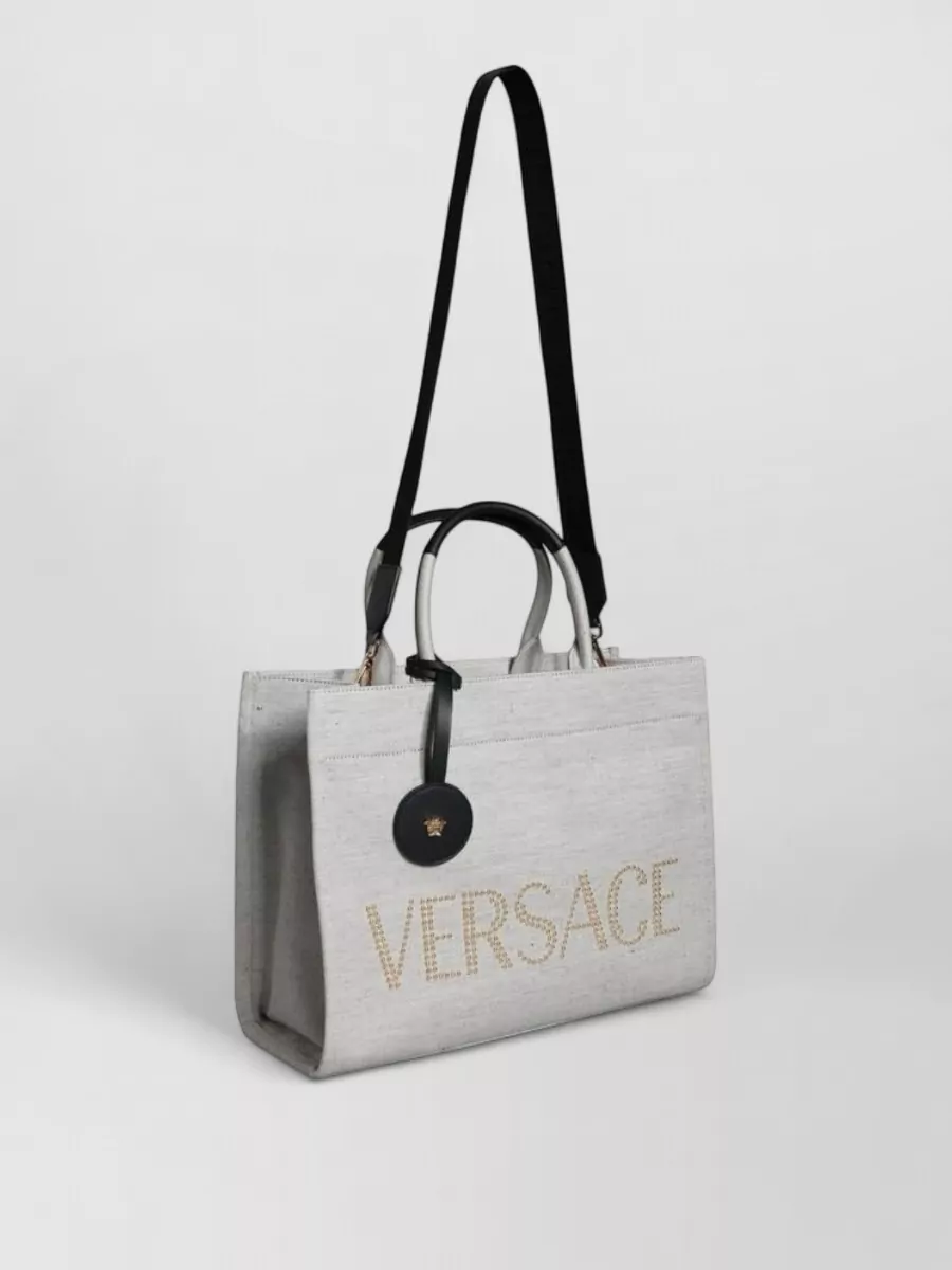 Versace La Medusa Leather Tote Bag