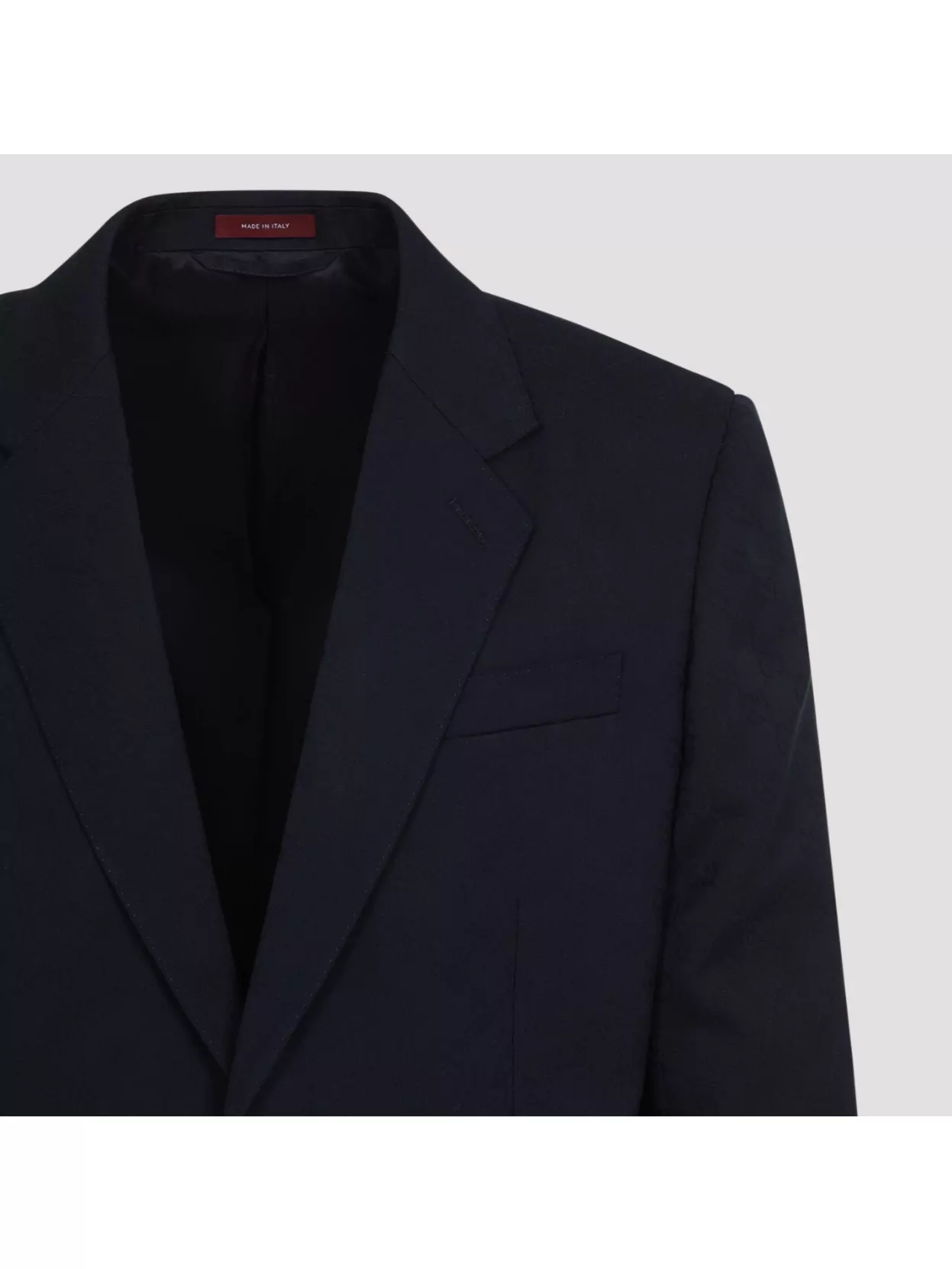 Gucci Gg Logo Suit Buttoned Cuffs In Black