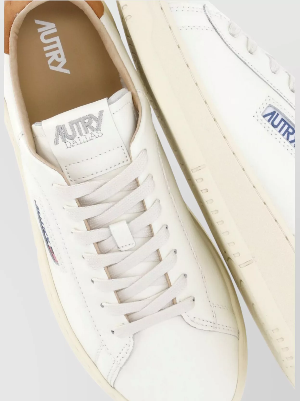Autry Low Top Leather Sneakers With Raised Sole