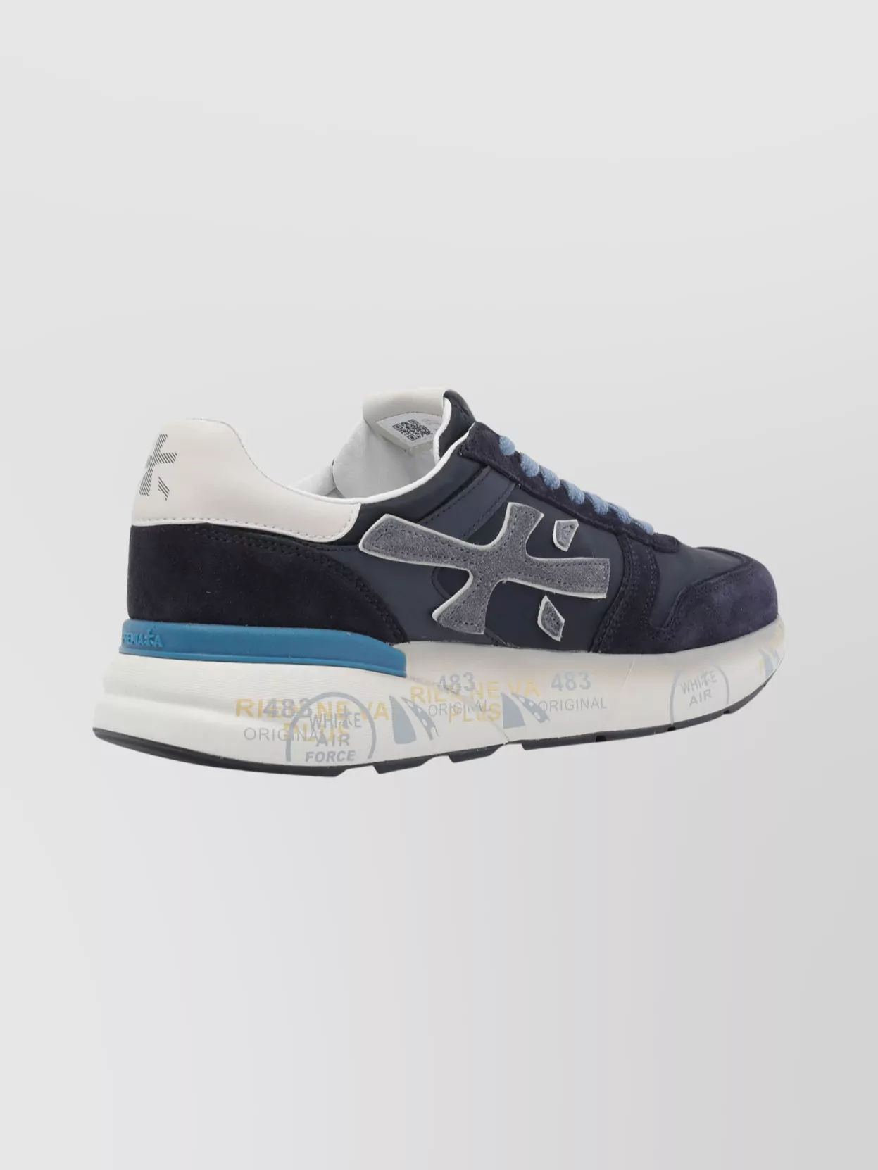 Premiata Casual Lace-up Sneakers Contrasting Sole In Multi