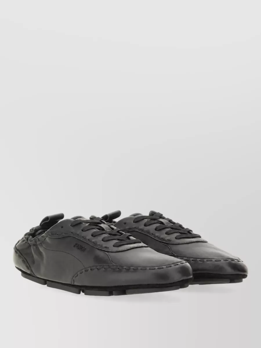 Fendi Leather Loafers