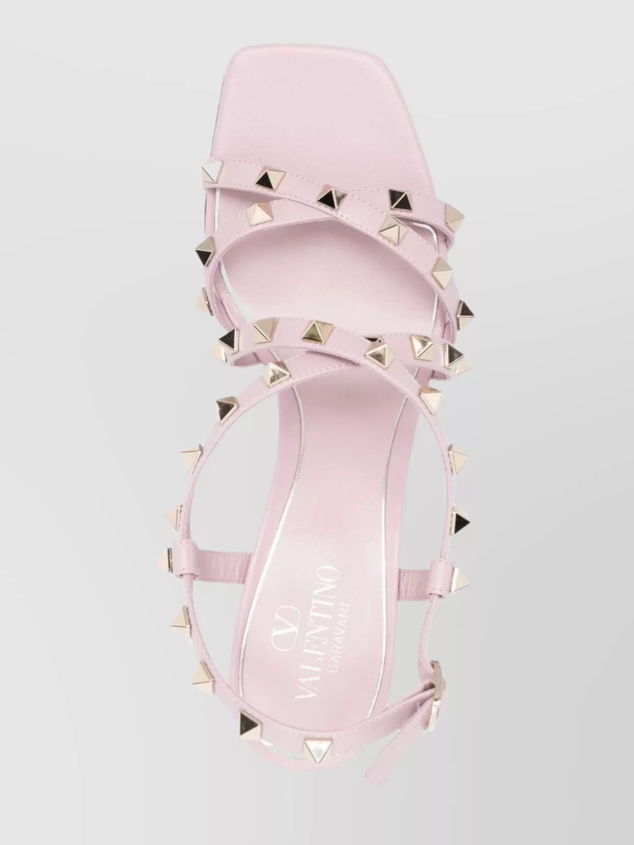 Valentino Garavani Studded Leather Block Heel Sandals