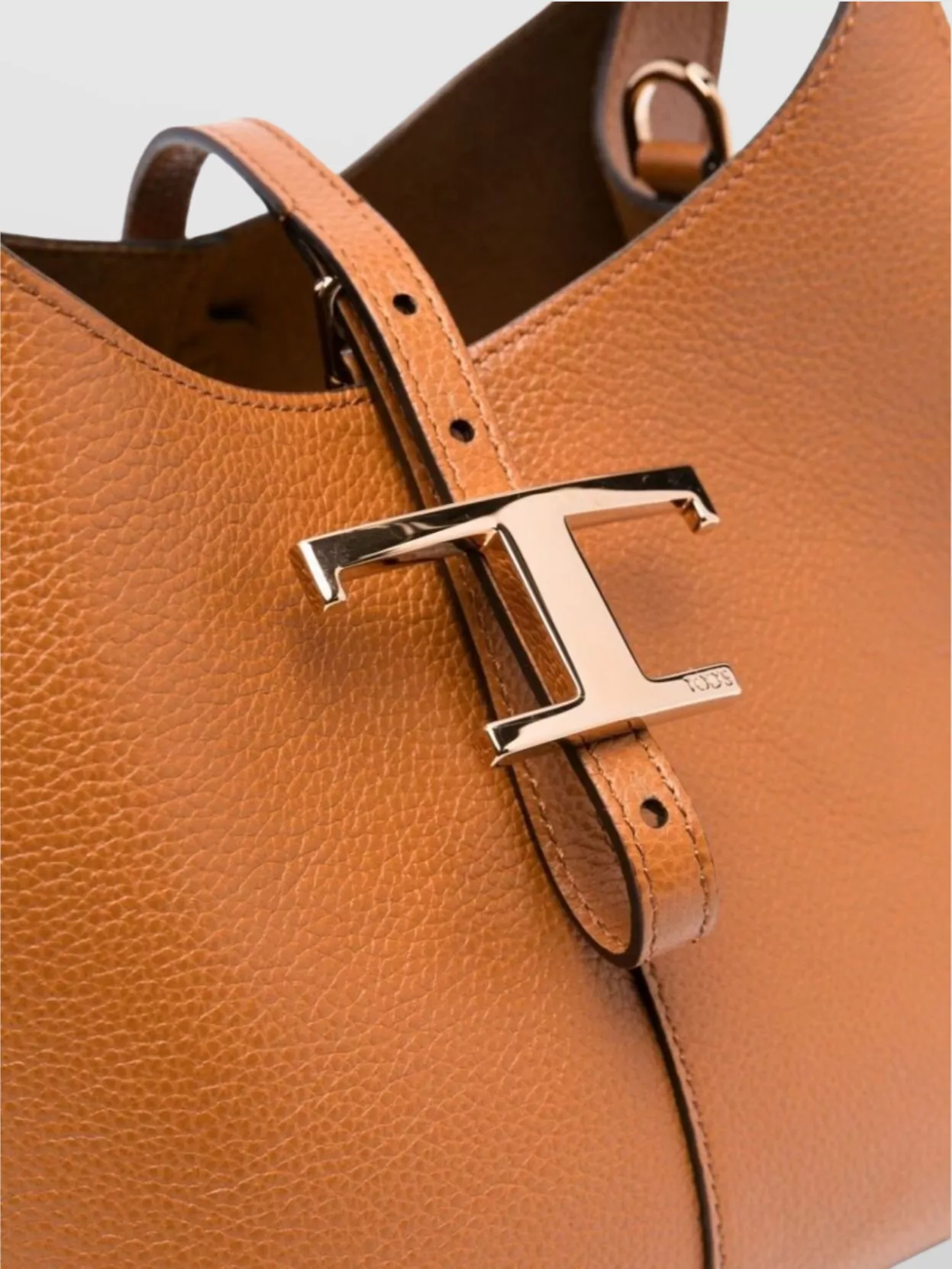 Tod's Mini Grained Leather Shoulder Bag With Adjustable Strap