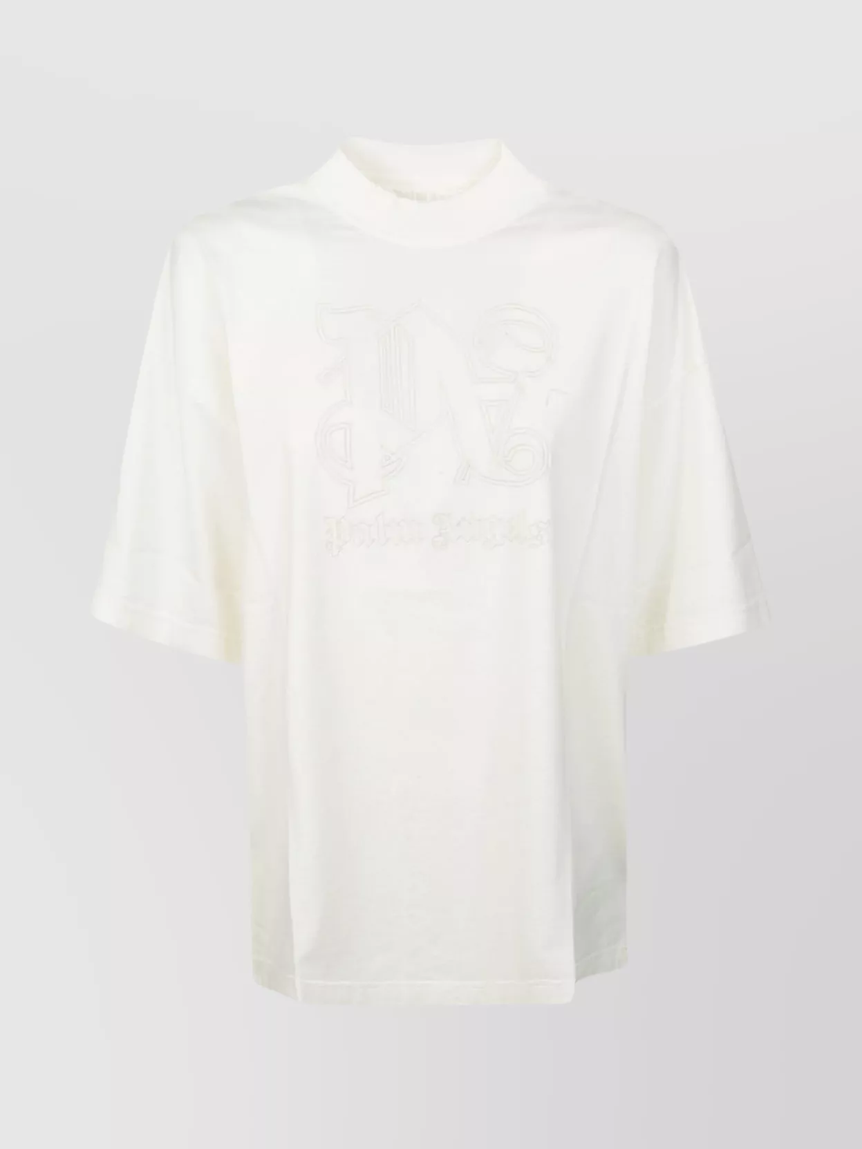Palm Angels Monogram Statement Loose T-shirt In White