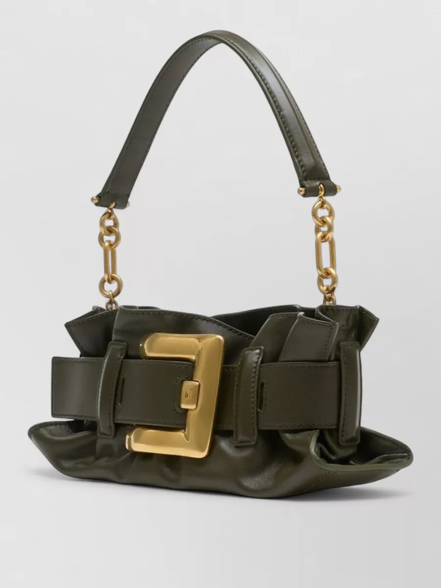 Balmain Anthem Mini Leather Shoulder Bag