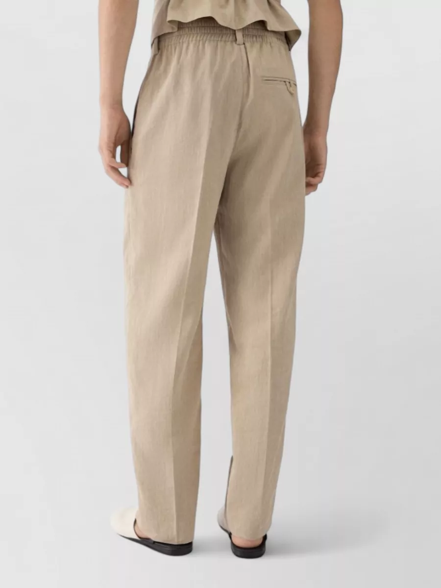 Jacquemus Linen Straight-Leg Trousers