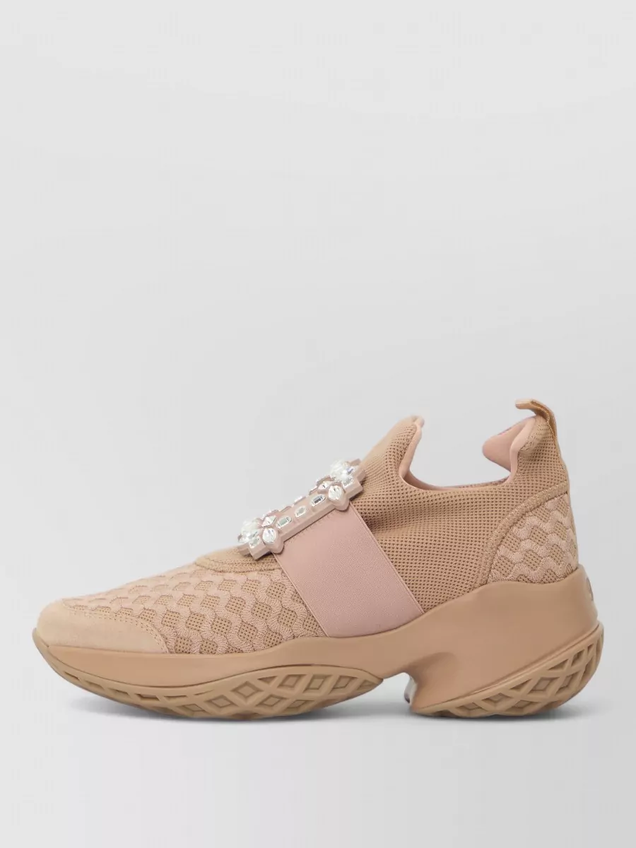 Roger Vivier Mesh Slip-On Sneakers