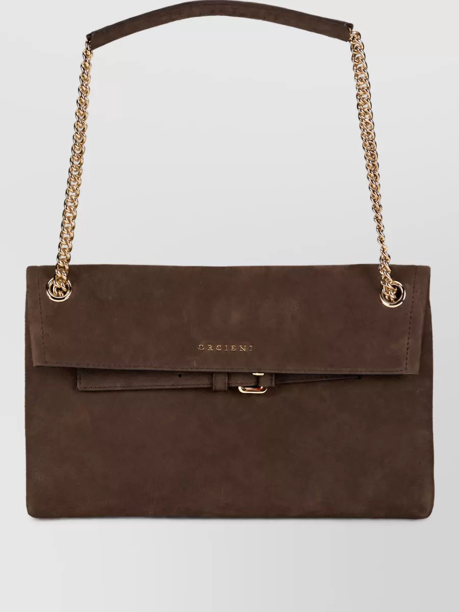 Orciani leather shoulder bag