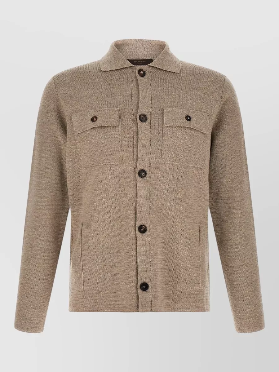 Zanone virgin wool shirt jacket