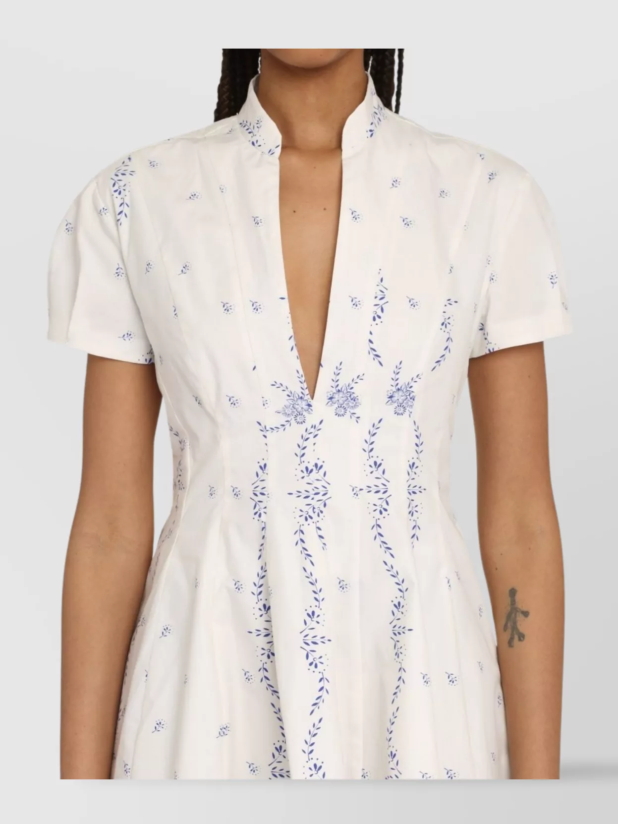 Philosophy A-Line Silhouette Mini Dress With Floral Pattern