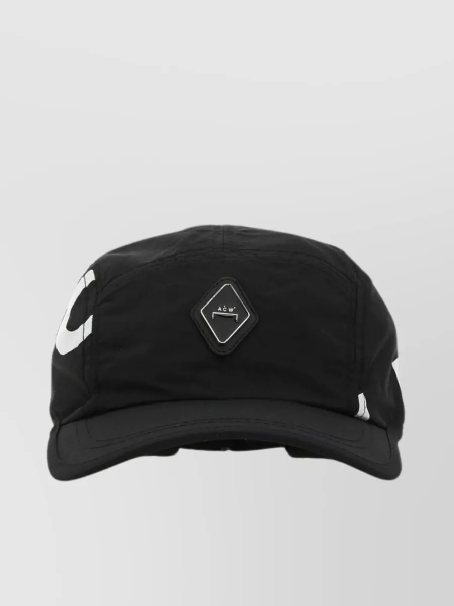 Shop A-cold-wall* Curved Logo Baseball Cap In Black