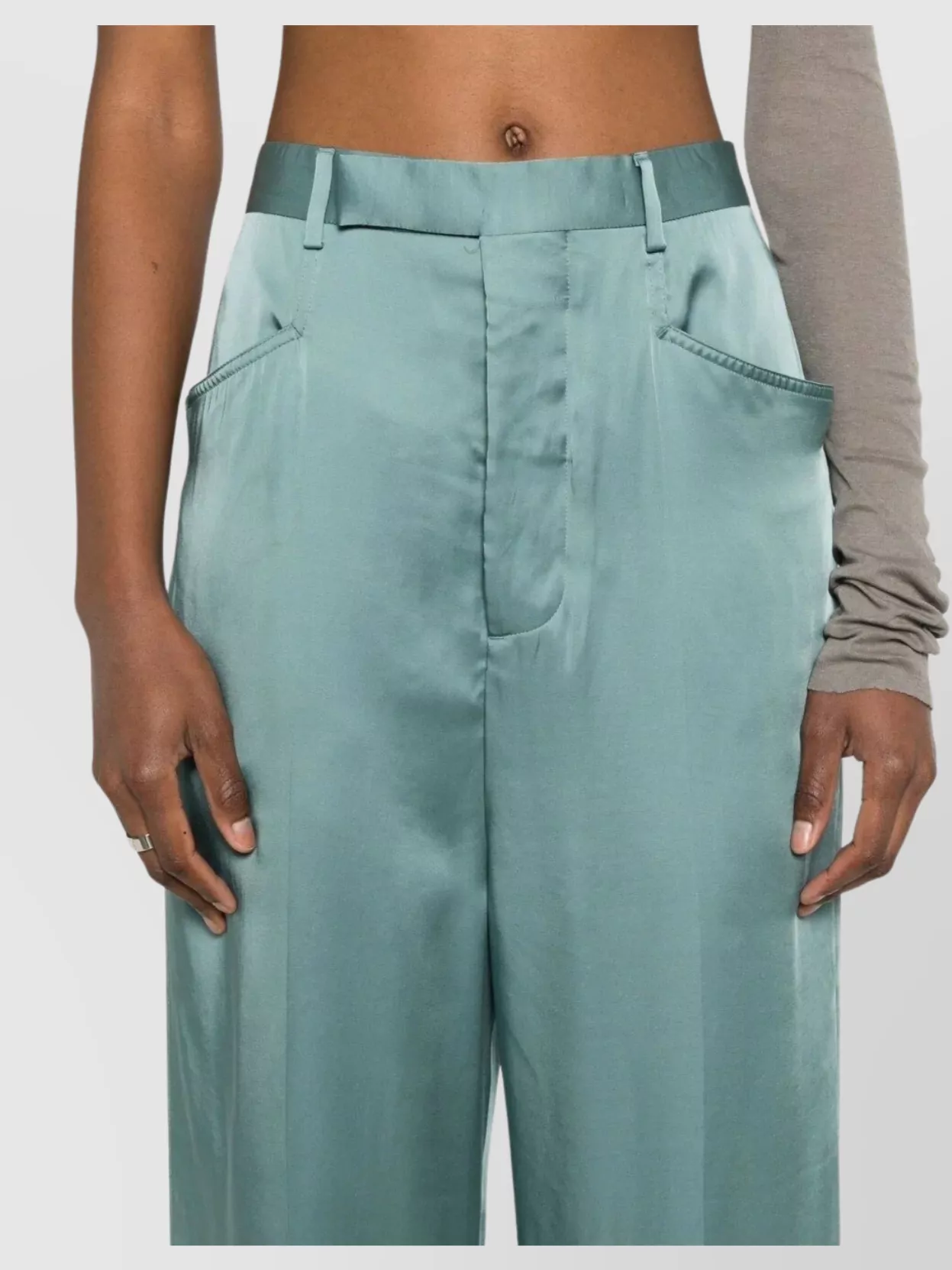 Rick Owens High Waist Wide-Leg Trousers