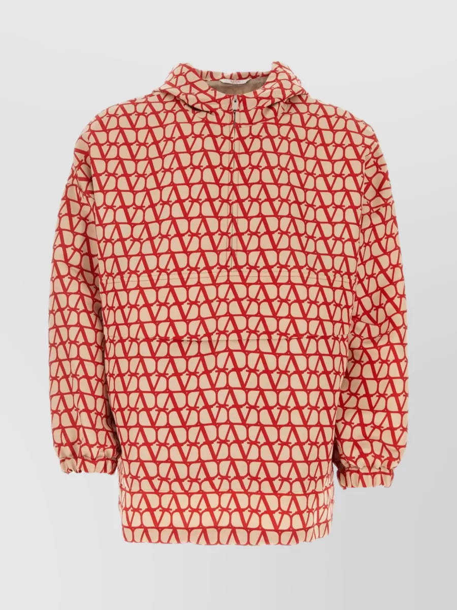Shop Valentino Structured Geometric Pattern Jacket In Pastel