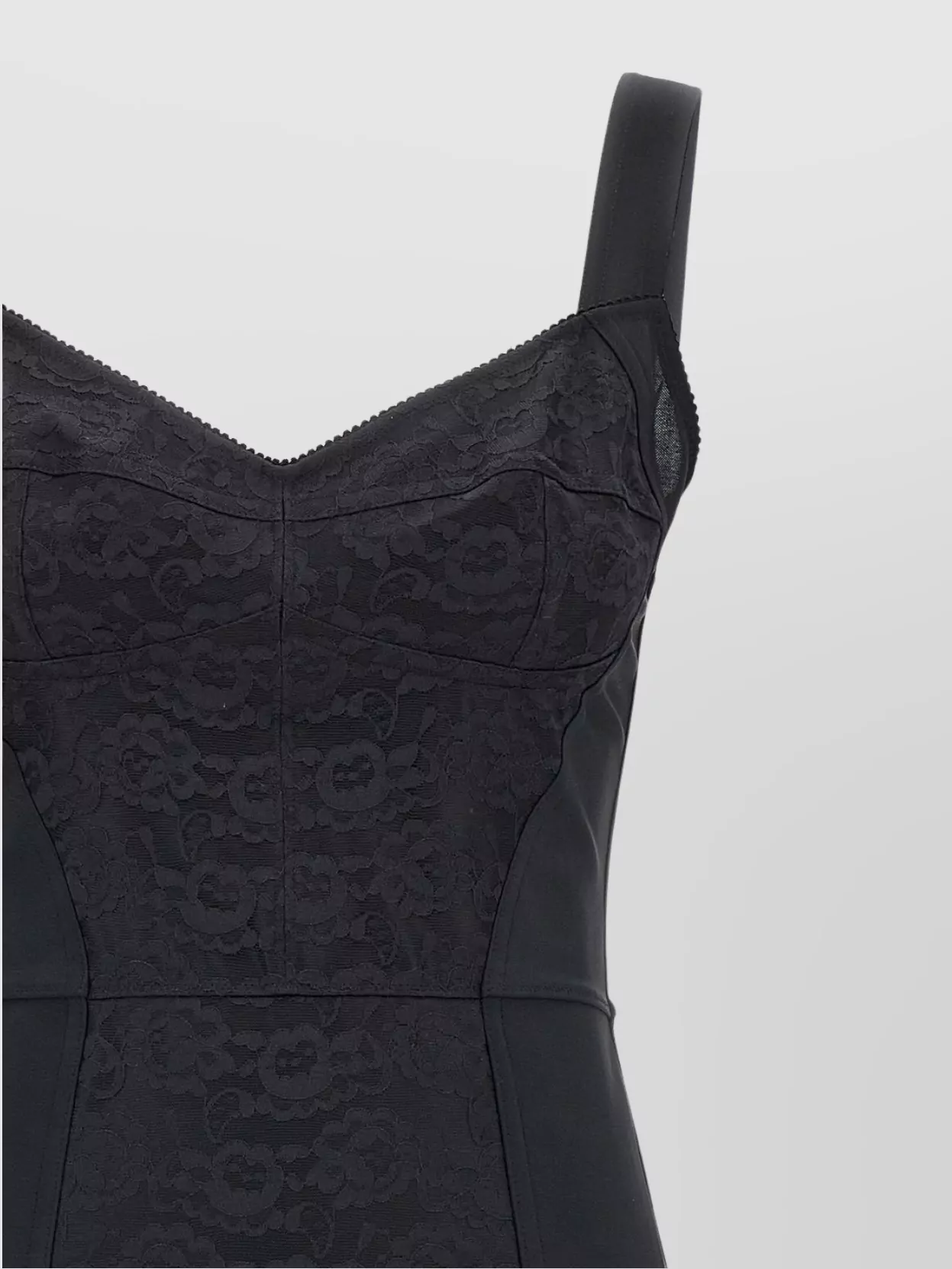 Dolce&Gabbana Lace Detailed Corsetry Midi Dress