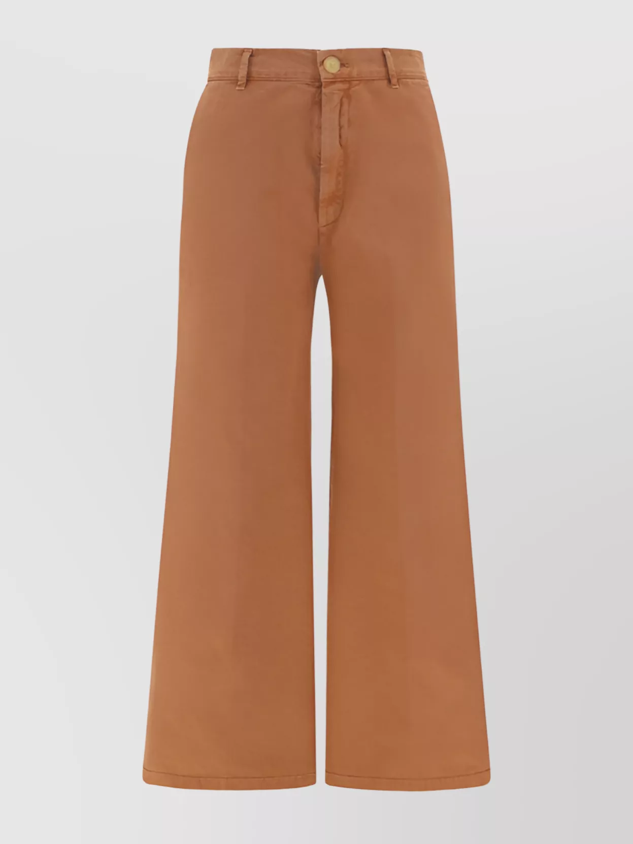 Forte Forte Denim Legging Style Cotton Trousers In Brown