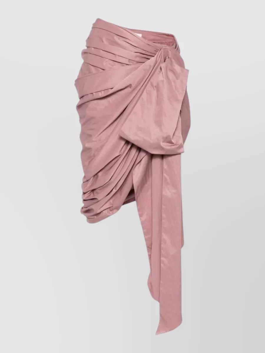 Chloé draped asymmetric wrap knee-length skirt