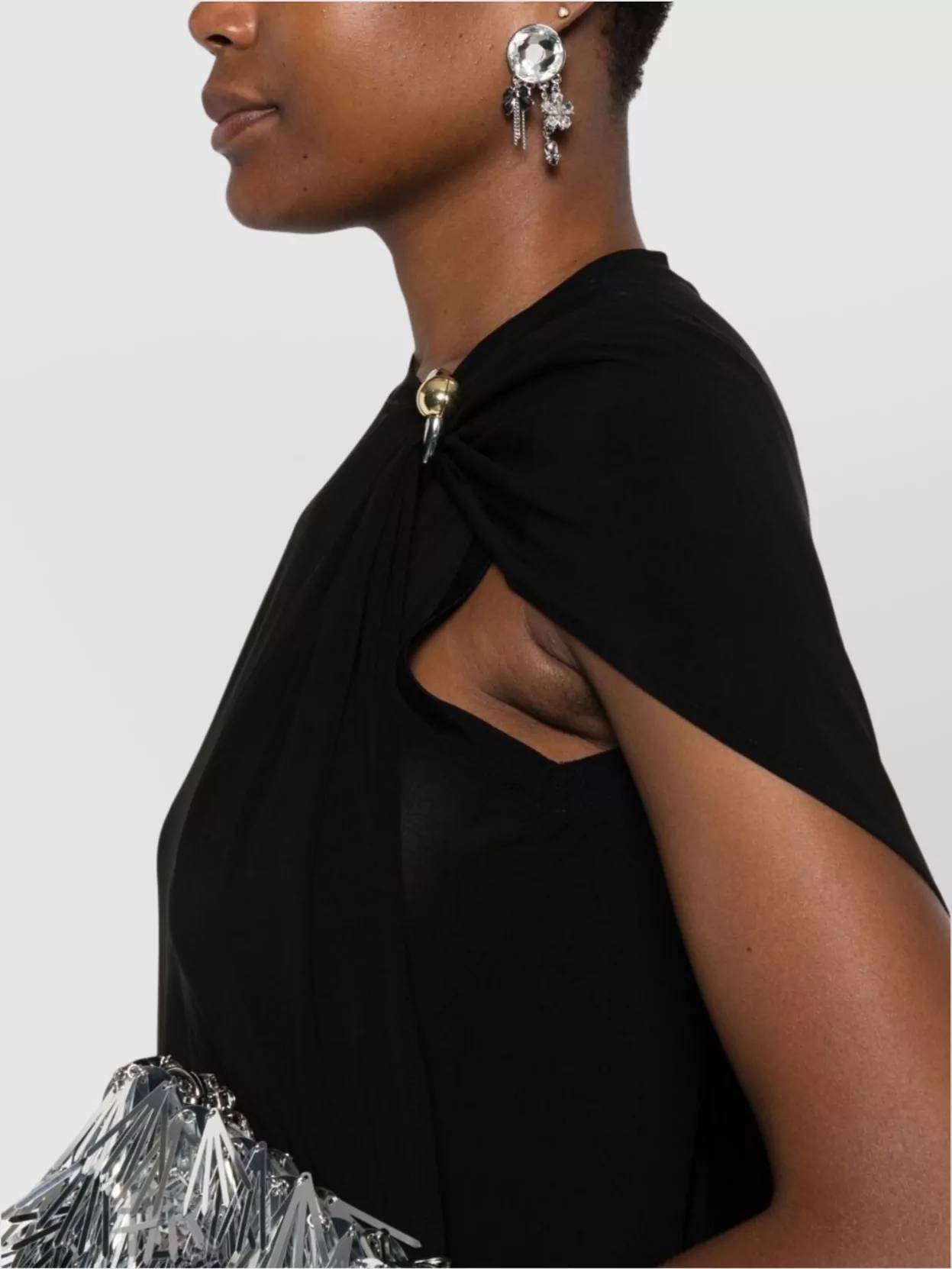Jean Paul Gaultier Asymmetric One Shoulder Maxi Dress