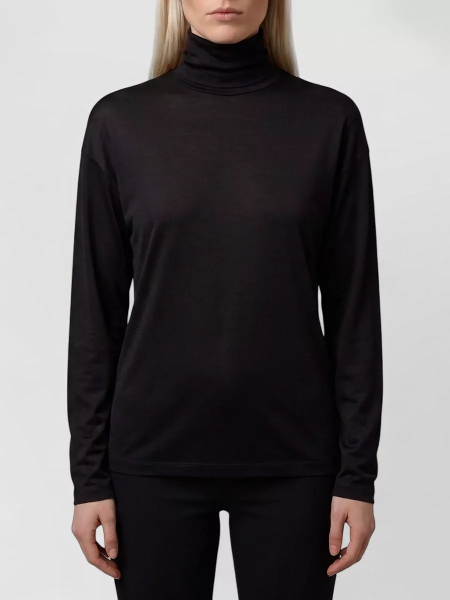 Gucci Silk high neck long sleeve sweater