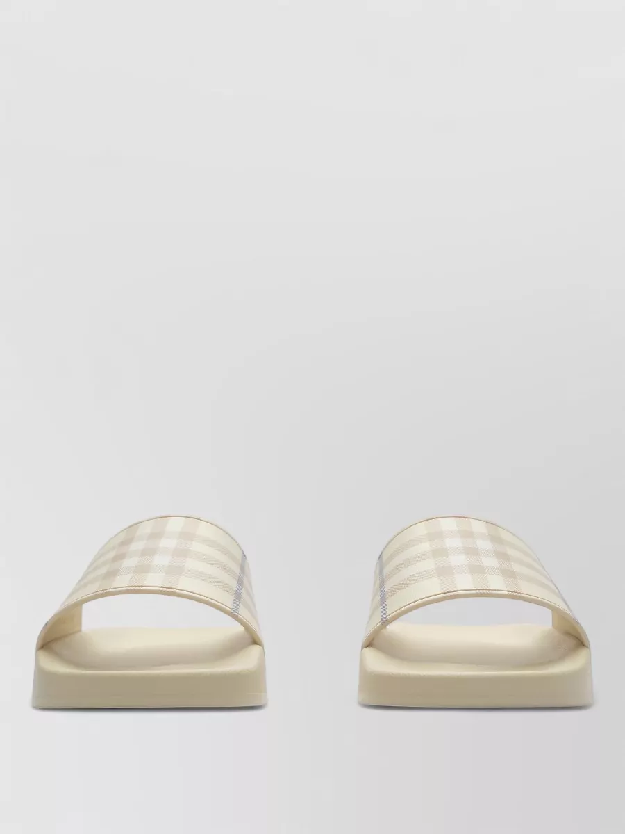 Burberry check slides