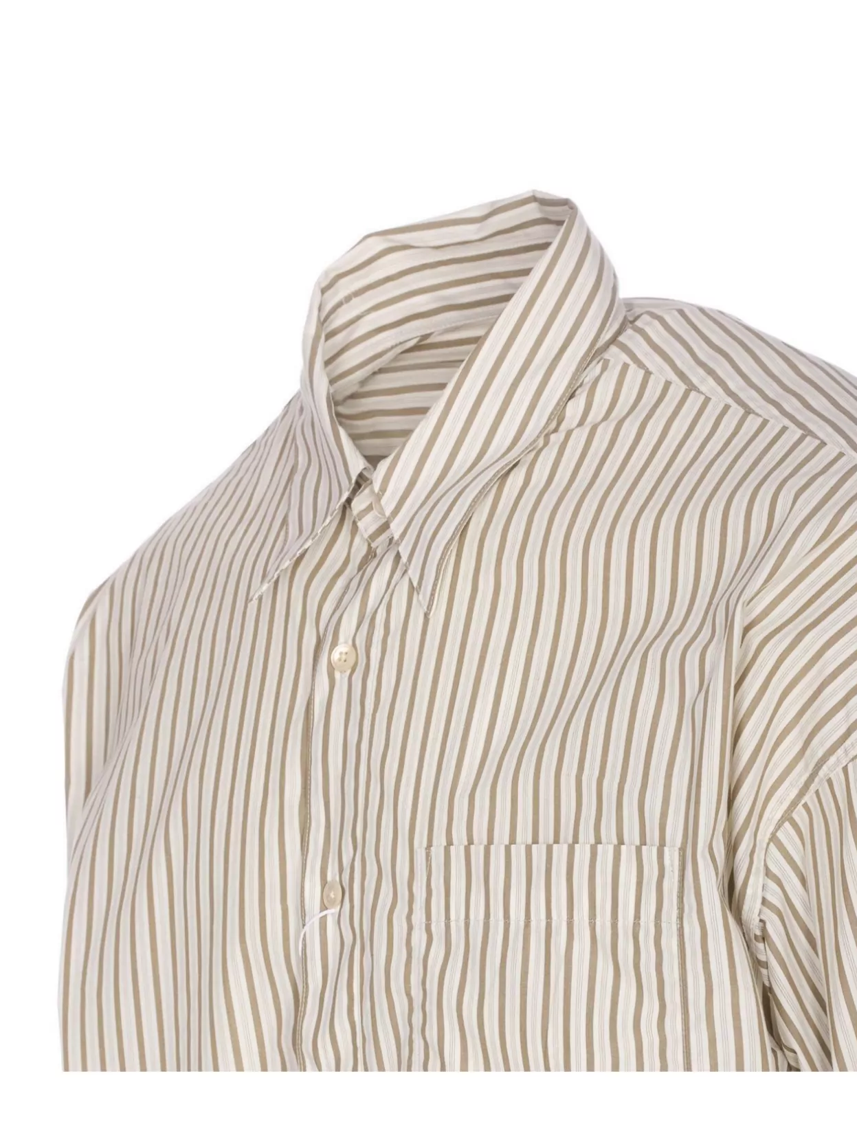 Sunflower Striped Long Sleeve Shirt With Chest Pocket