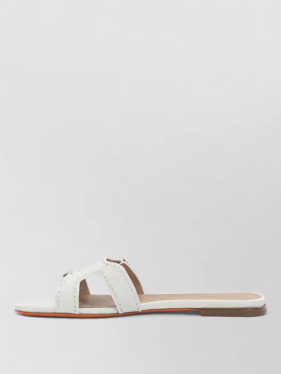 Santoni Leather Slides