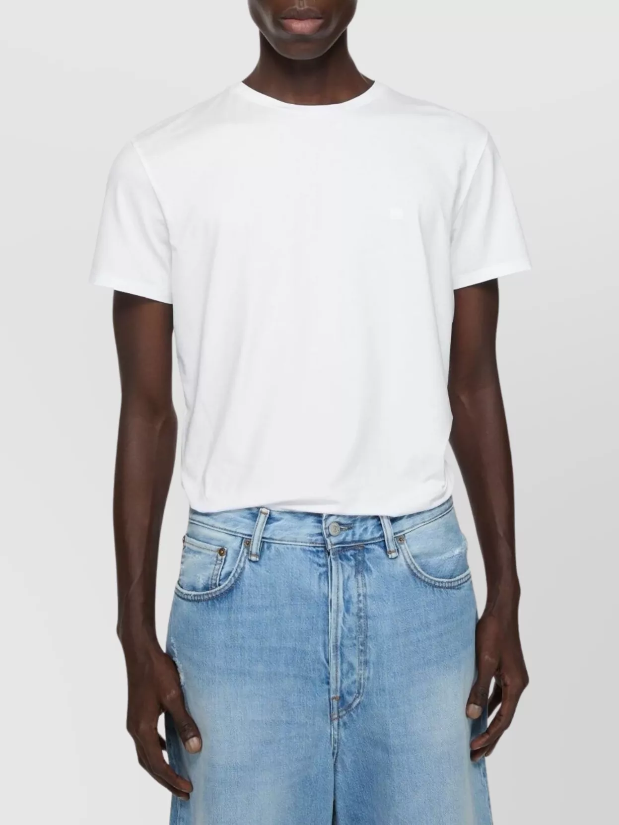 Acne Studios Crew Neck Unisex Straight Hem
