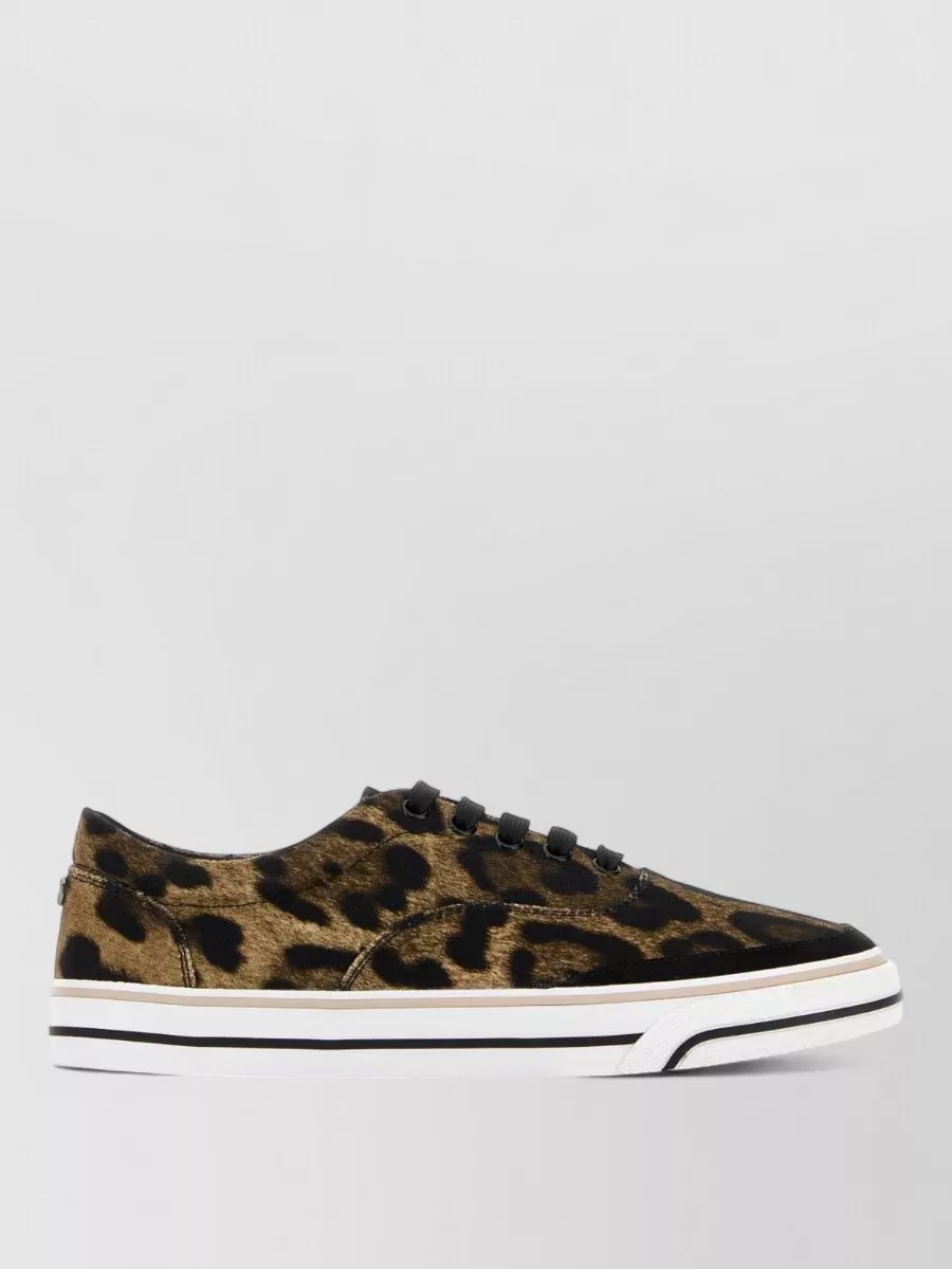 Dolce&Gabbana Printed Canvas Low-Top Sneakers