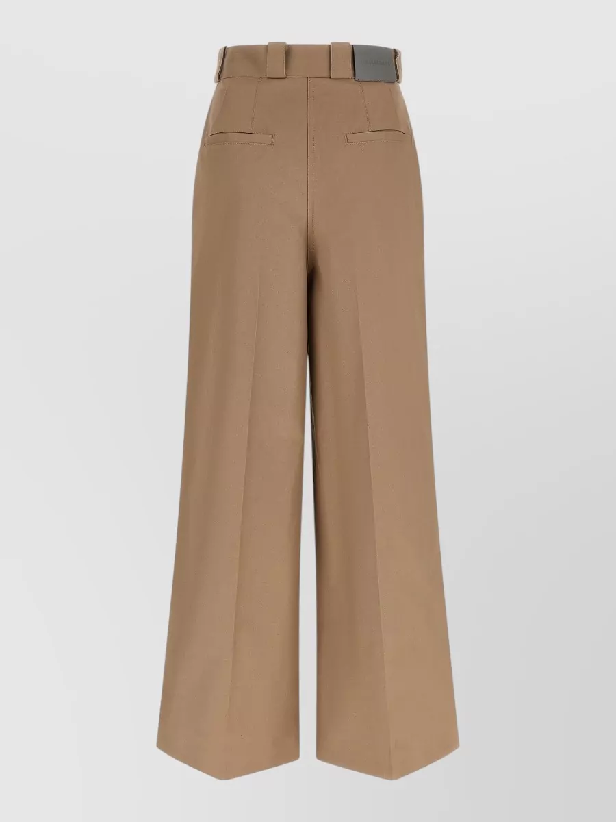 Balenciaga cotton high-rise wide-leg trousers