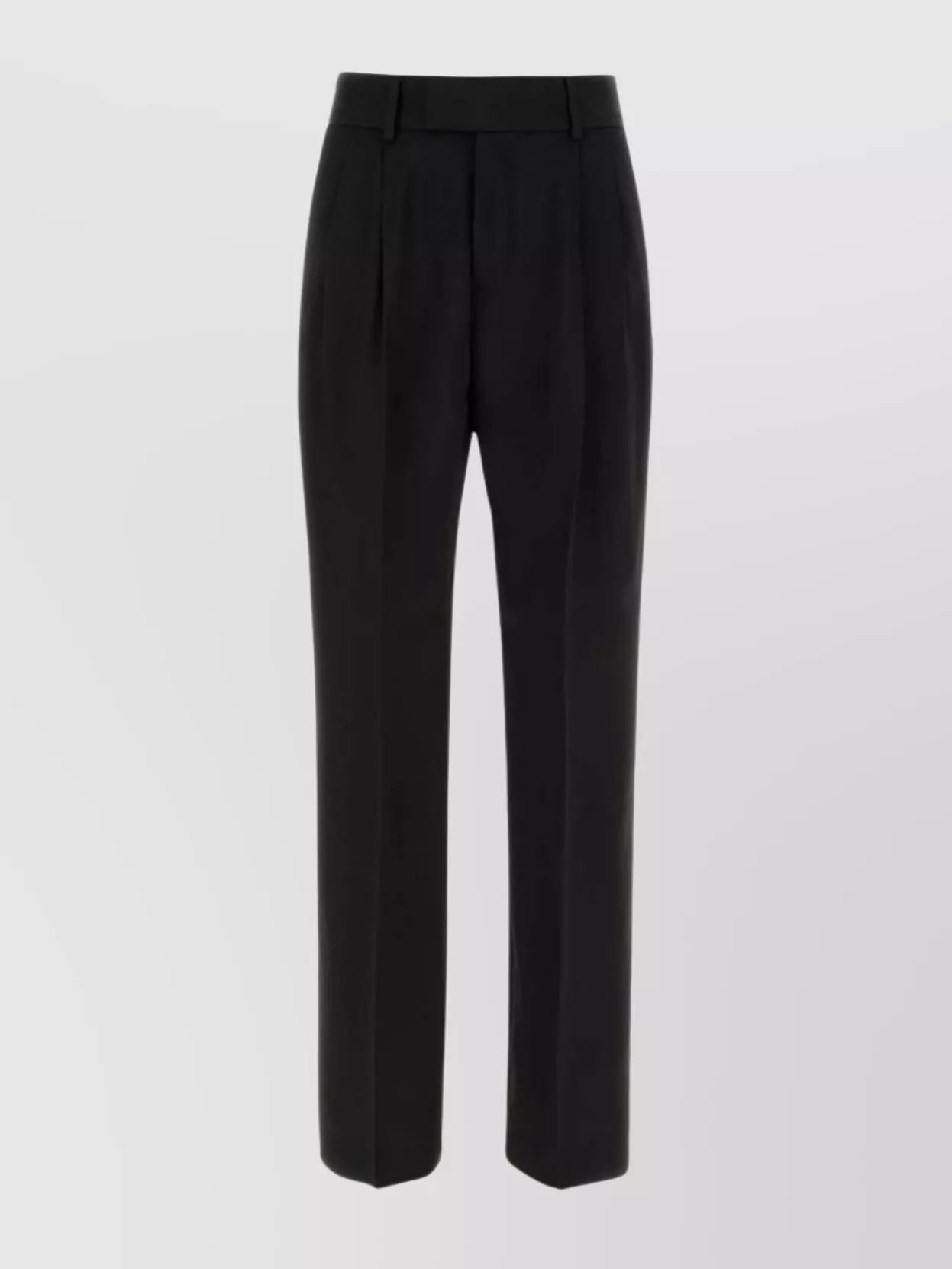 Shop Amiri Viscose Pant Straight Leg Cropped Length In Black