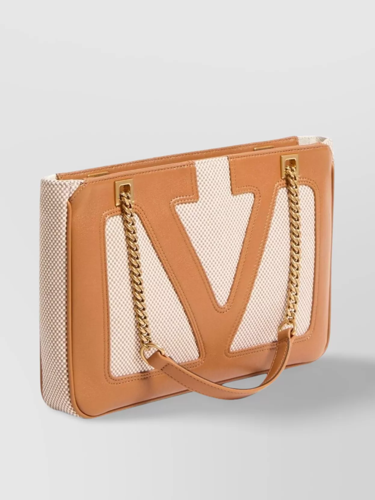 Valentino Garavani Rectangular Two-Tone Chain Shoulder Bags