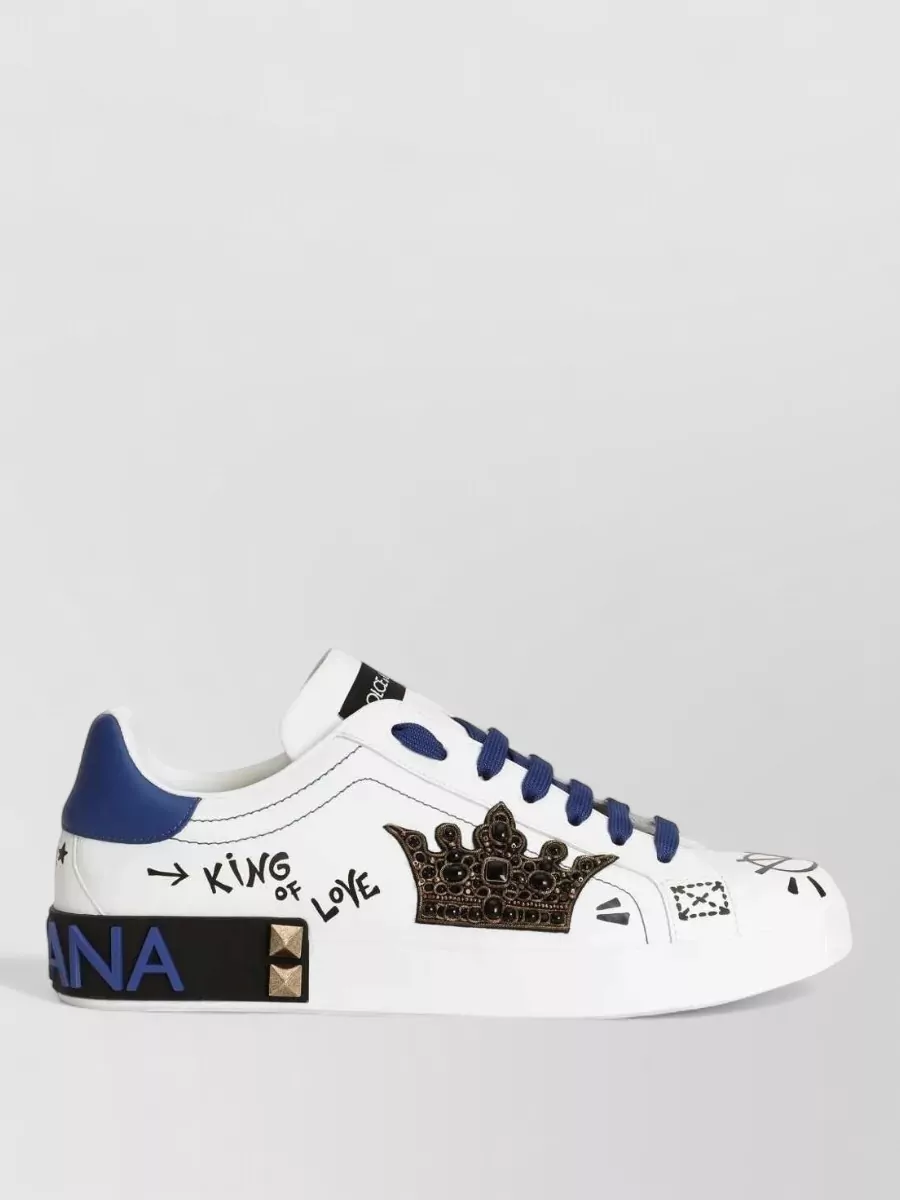 Dolce&Gabbana leather low-top sneakers