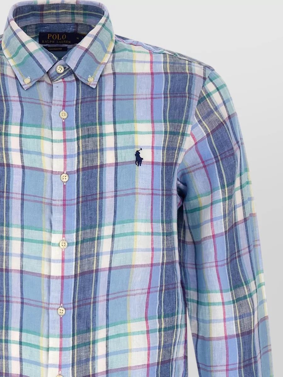 Polo Ralph Lauren Checked Linen Long-Sleeve Shirt