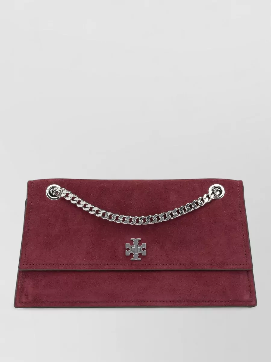 Tory Burch kira suede clutch bag