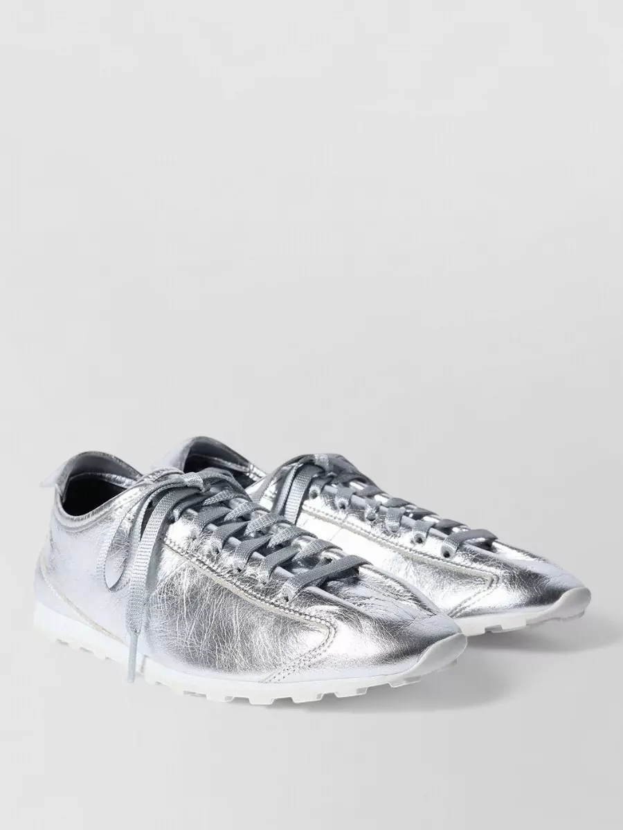 Jacquemus leather low-top lace-up sneakers