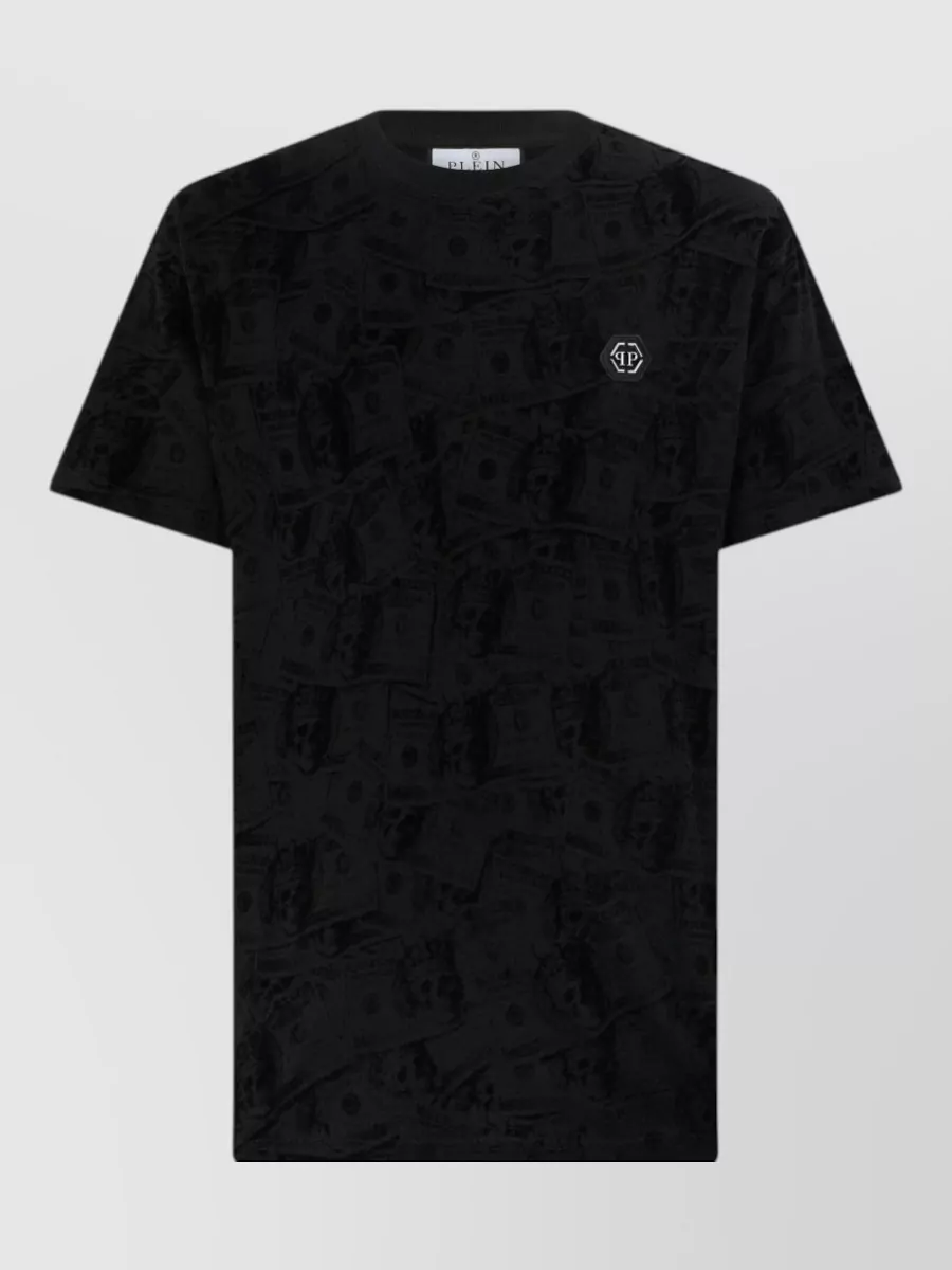 Philipp Plein printed cotton crew neck t-shirt