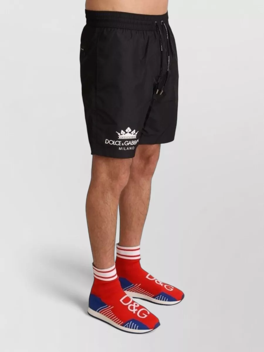 Dolce&Gabbana Floral Lace Mesh Deck Shorts