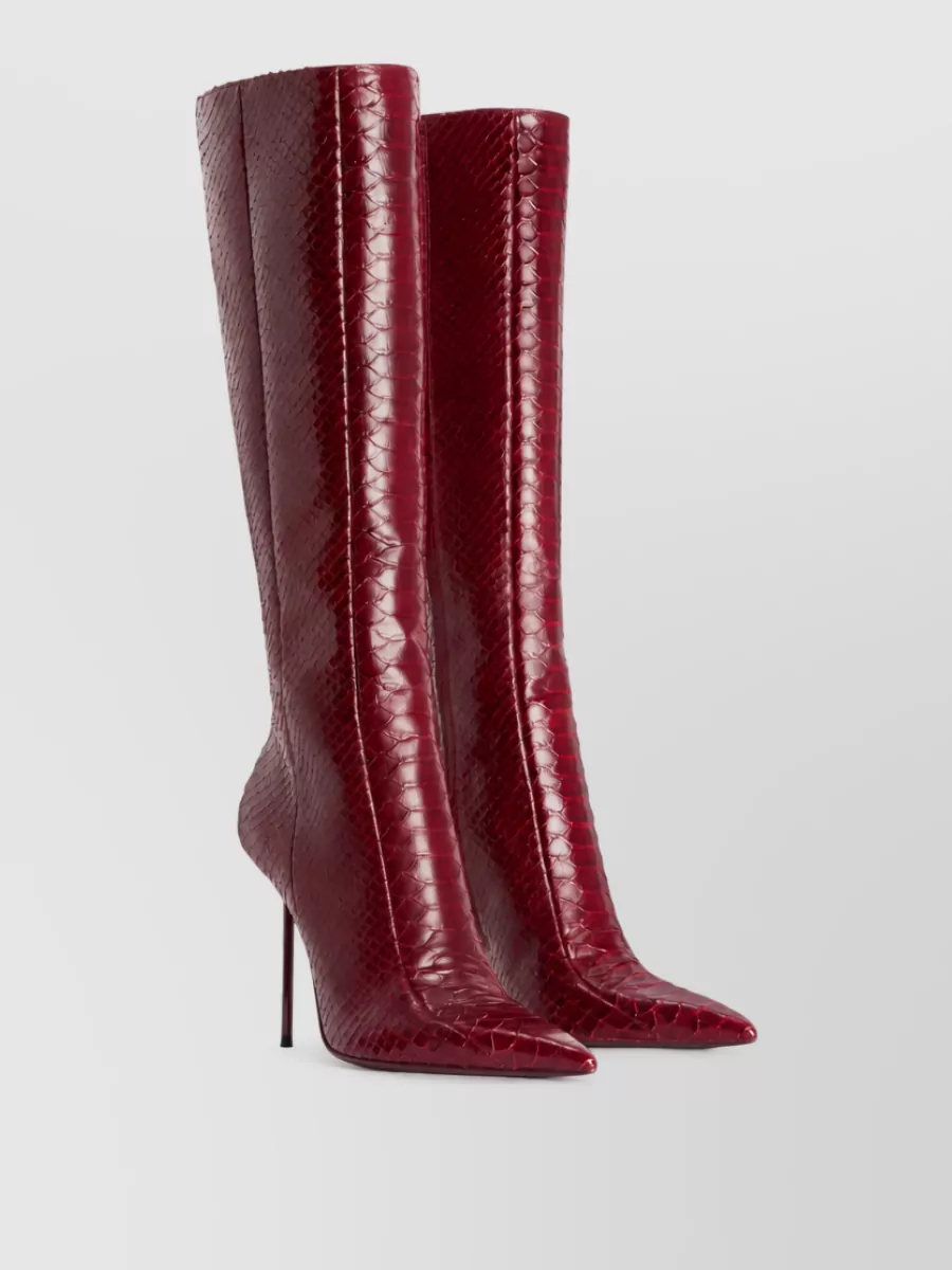 Paris Texas leather knee-high boots