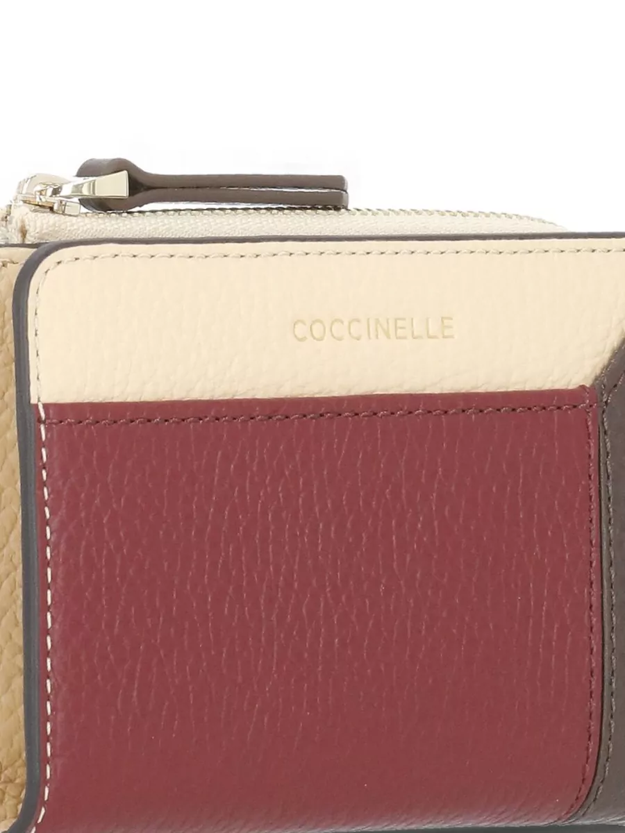 Coccinelle Leather Wallet Color Block Design